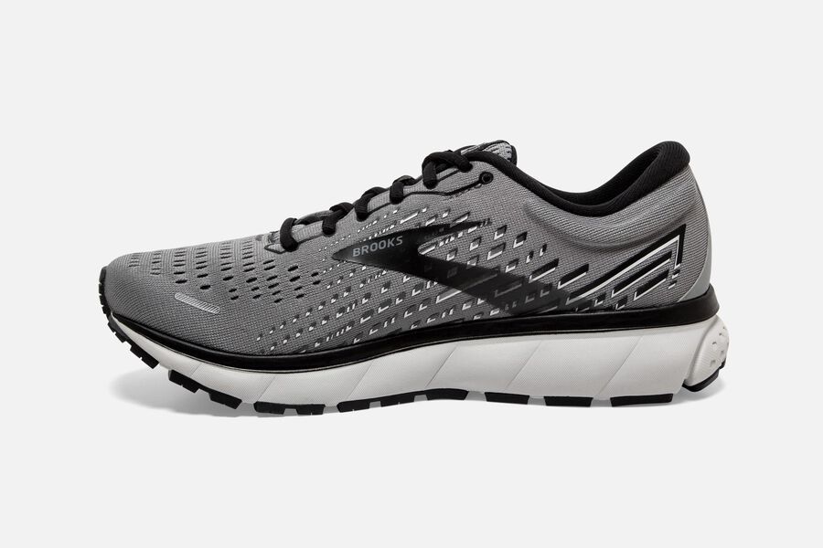 Ghost 13 Road Brooks Running Shoes NZ Mens - Grey/Black - CBMZJH-489